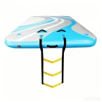 Inflatable Floating Dock, Air Dock Platform,Island Raft Mat, Swim Platform, Floating Island Raft – Thick & Extra‑Wide Non‑Slip Floating Platform with Portable Carry Bag
